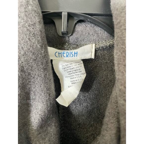 Cherish Green Cowl Neck Poncho Top Sz S - Picture 3 of 5